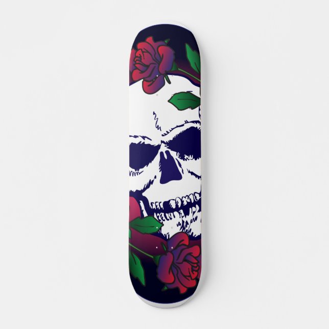 Skull och Ro Old School Skateboard Bräda 21,6 Cm (Framsida)