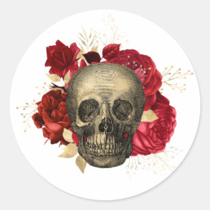 Skull och Ro Runt Klistermärke