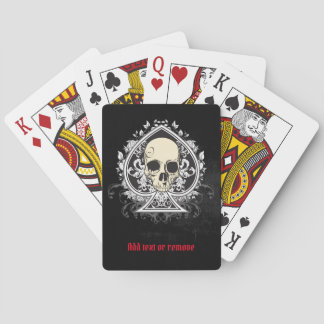 Skull och spadar från spelkort. casinokort