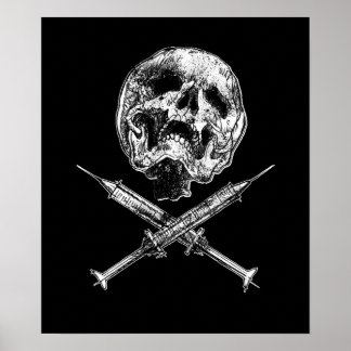 Skull och sprutor poster