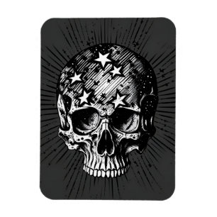 Skull och stjärnor III Magnet