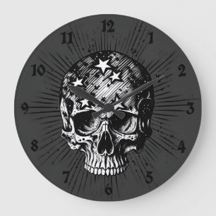 Skull och stjärnor III Stor Klocka
