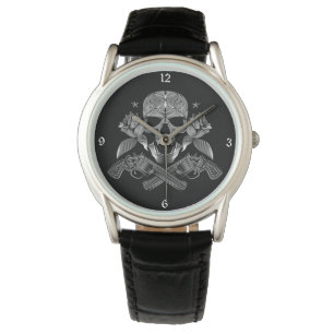 Skull och stjärnor med Ro och korsstyrda vapen Armbandsur