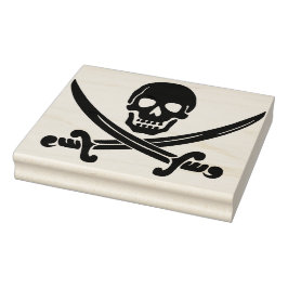 Skull och svärd silhouette art frimärke stämpel