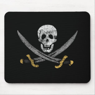 Skull och Swords Pirat Flagga Musmatta