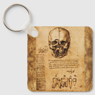 SKULL OCH TEETH,DENTAL CLINIC,DENTIST PARchMENT Nyckelring