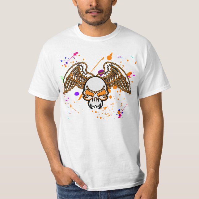 Skull och Vingar T Shirt (Framsida)