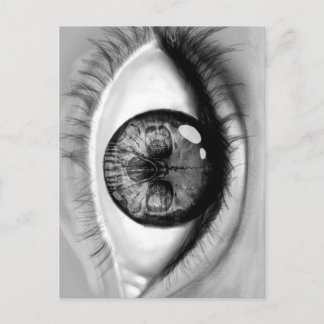 Skull öga dubbla vision vykort