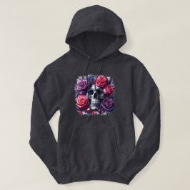 Skull omgiven av Vibrant Ro Hoodie