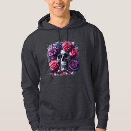 Skull omgiven av Vibrant Ro Hoodie