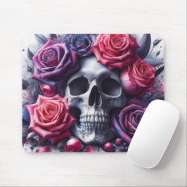 Skull omgiven av Vibrant Ro Musmatta