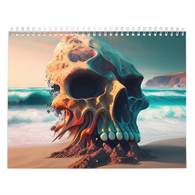Skull on the beach kalender (Omslag)