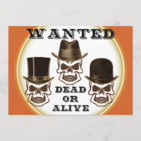 Skull önskad död- eller liveinbjudan