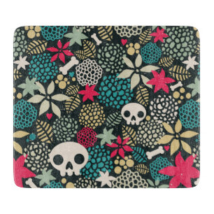Skull på blommor