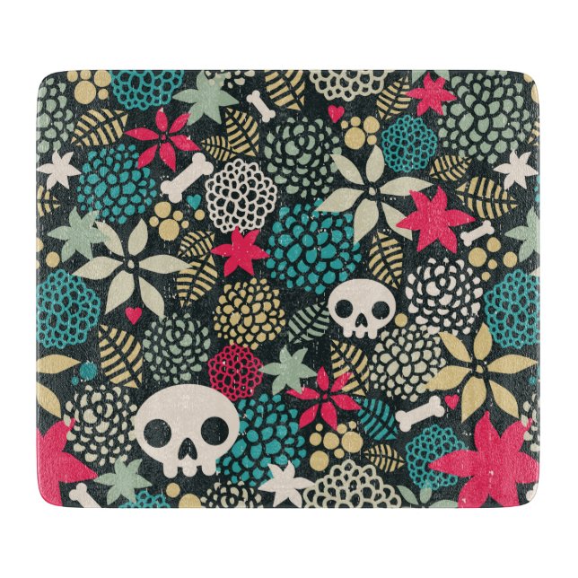 Skull på blommor (Framsidan)