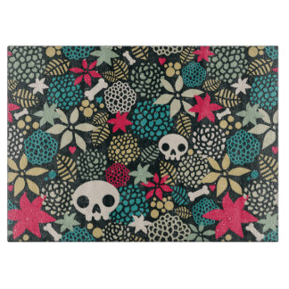 Skull på blommor