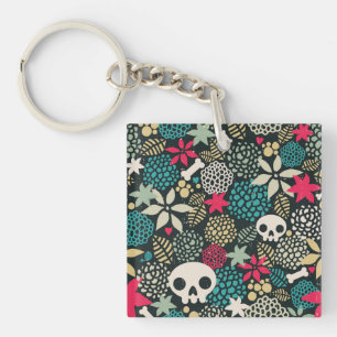Skull på blommor