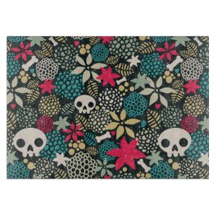 Skull på blommor