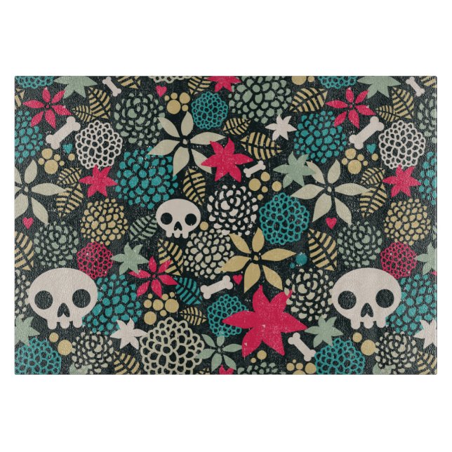Skull på blommor (Framsidan)