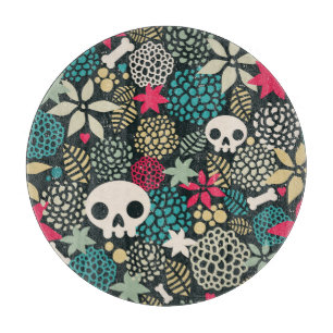 Skull på blommor