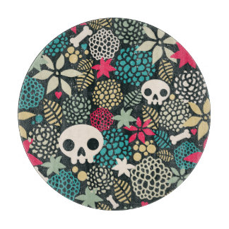 Skull på blommor