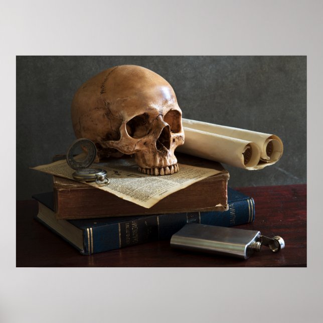Skull på Bokar poster (Framsidan)