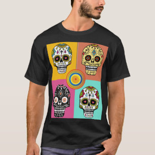 Skull på, Döskallar för mexikanska Coolor  T Shirt