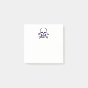 Skull på dynor för anteckningsblock post-it block