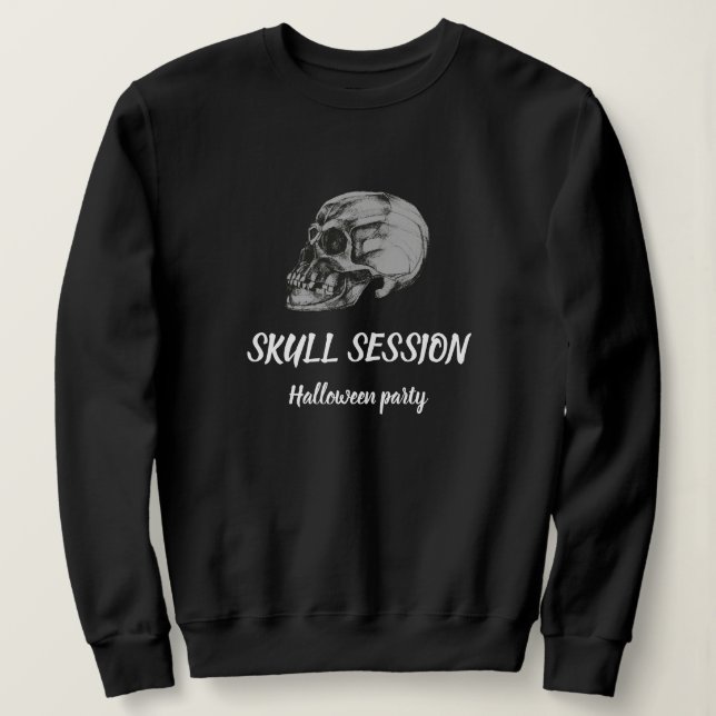 Skull Party for Halloween T Shirt (Design framsida)