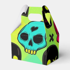 Skull Pattern Favor Box Presentaskar