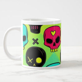 Skull Pattern Jumbo Specialty Mug Mugg