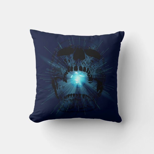 Skull Pillows Earth Galaxy Skull Kudde (Framsida)