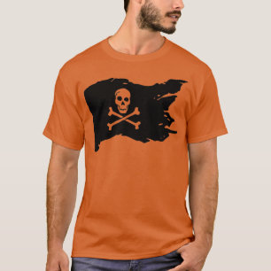 Skull Pirat Flagga - gungande stelben T Shirt