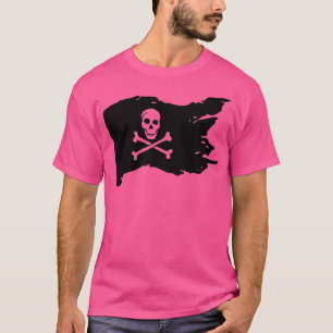 Skull Pirat Flagga - gungande stelben T Shirt