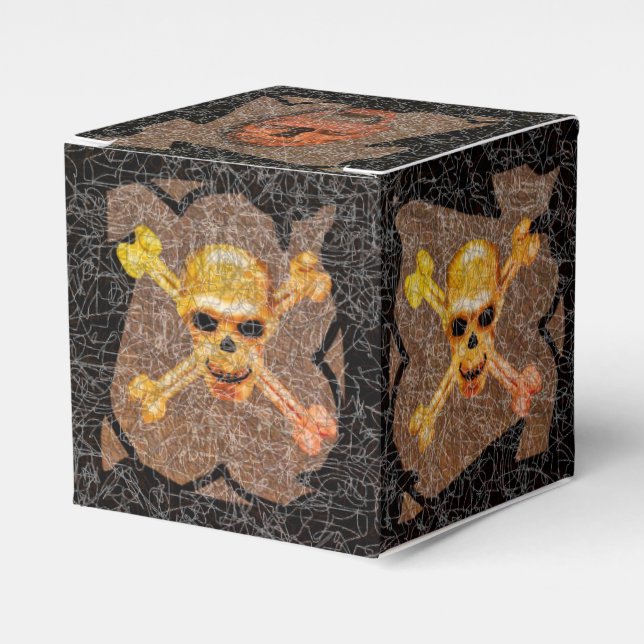 SKULL PIRAT OLD TREASURE CHEST PRESENTASKAR (Framsidan Sidan)