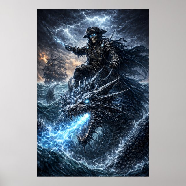 Skull Pirate Captain – Phantom Dragon Rider of the Poster (Framsidan)