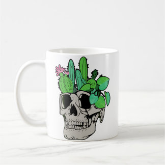 Skull Plant  Cute Garden Doll Planters Funny Garde Kaffemugg