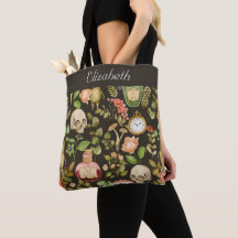 Skull Plant Mushroom Flower Abstrakt Halloween