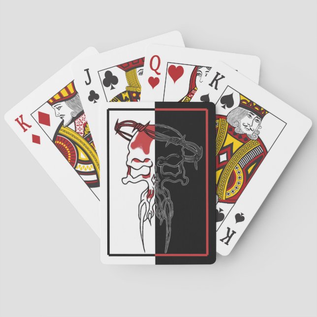 skull Playing Cards Casinokort (Baksidan)