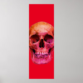 Skull, popup-bild röd poster