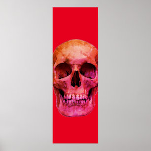 Skull, popup-bild röd poster