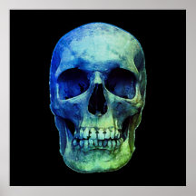 Skull, popup-bild, svart svart