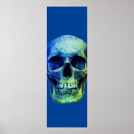 Skull-popup-blått Poster