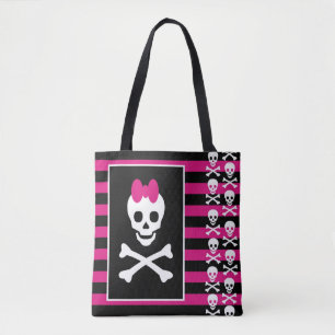 Skull Princess Tote Bag Tygkasse