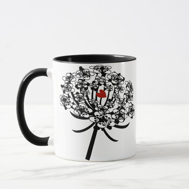 Skull Queen Anne's Snöre Mugg (Vänster)