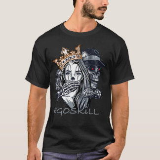 Skull Queen & Dice – EGOSKILL Design T Shirt