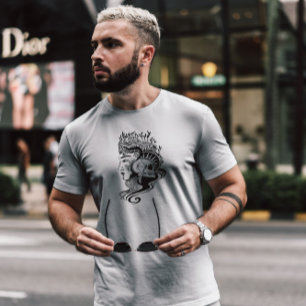 Skull Queen Mörk Art nouveau T Shirt