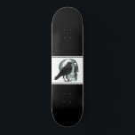 Skull Raven Skeleton Nyckel Black Mini Skateboard Bräda 18,5 Cm<br><div class="desc">En illustrerad gotisk skalle,  korv och skelett nyckel på svart skateboard.</div>