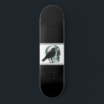 Skull Raven Skeleton Nyckel Black Mini Skateboard Bräda 18,5 Cm<br><div class="desc">En illustrerad gotisk skalle,  korv och skelett nyckel på svart skateboard.</div>