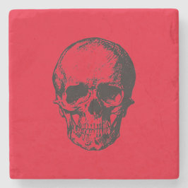 Skull Red Pop Art Stenunderlägg